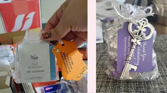 Custom Tags Designer PVC Paper Hangtag with String Loop